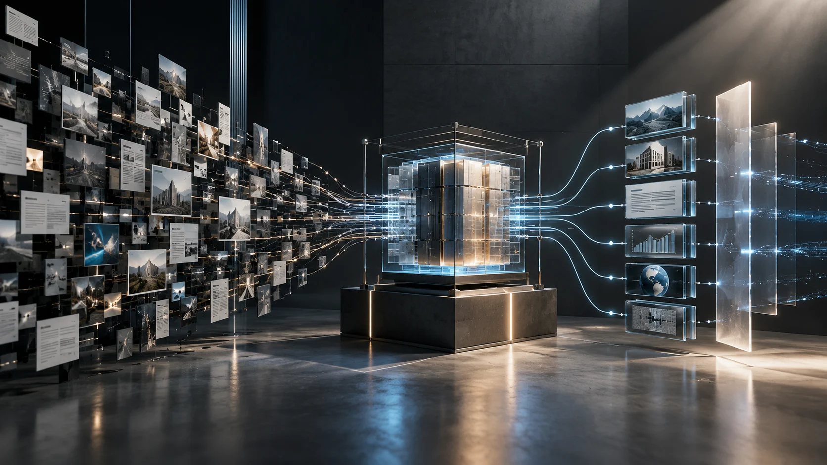 Entity, proof, source, and relationship signals are organized as a connected public evidence system.
